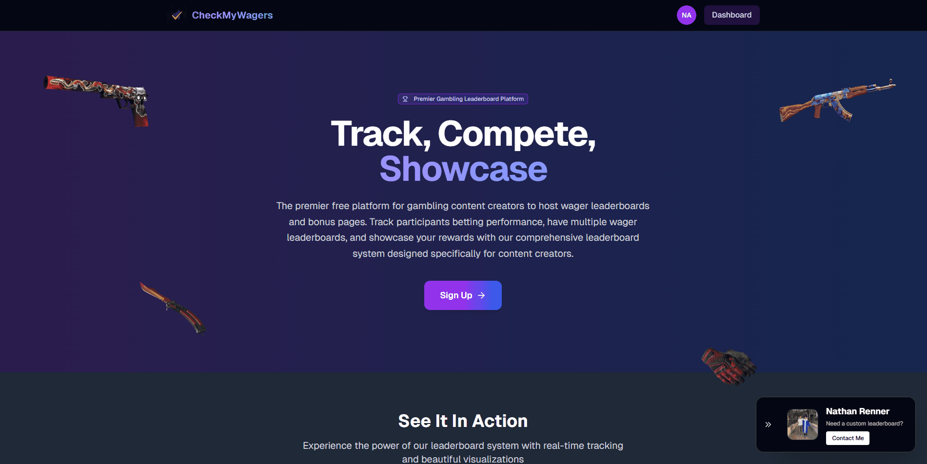 CheckMyWagers | Content Wager Tracker